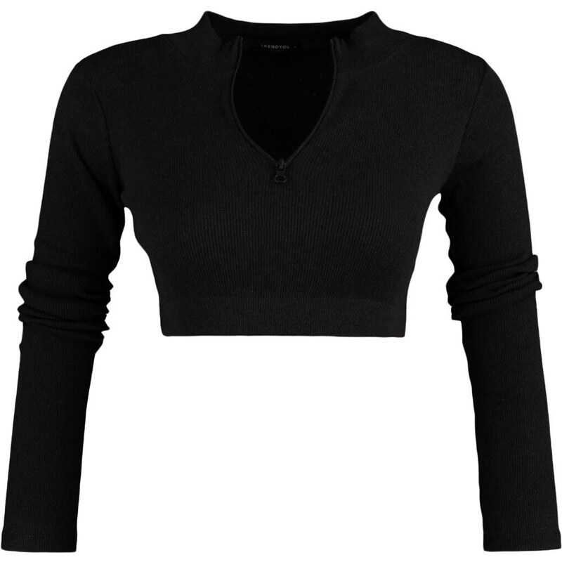 Dámský top Trendyol TWOAW22BZ0274/Black