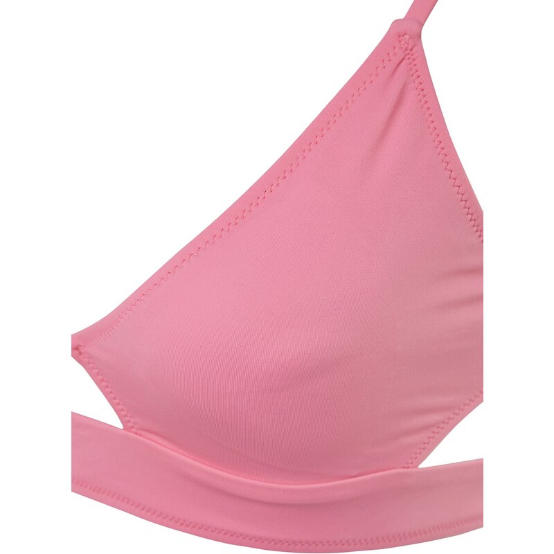 Trendyol Růžová Bralette Výstřih/Okno Bikiny Top