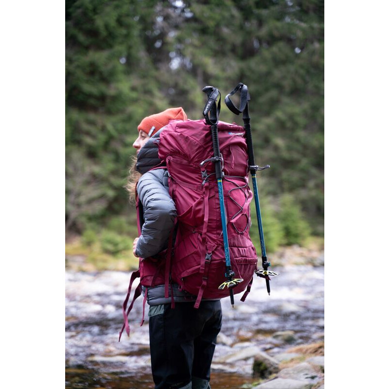 Batoh Ultralight HUSKY Ribon 60l vínová