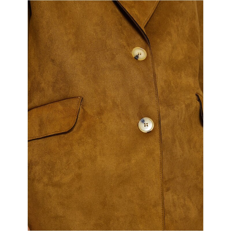 Koton Suede Look Blazer Jacket