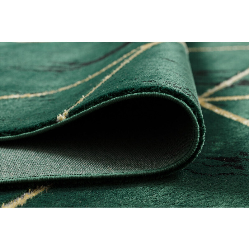 Dywany Łuszczów Kusový koberec Emerald geometric 1012 green and gold - 120x170 cm