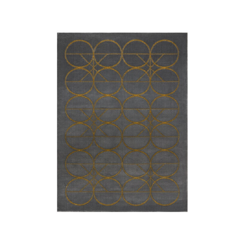 Dywany Łuszczów Kusový koberec Emerald 1010 grey and gold - 80x150 cm