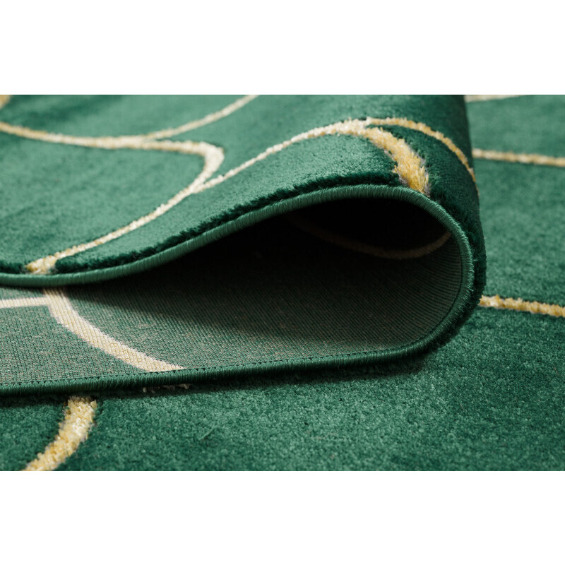 Dywany Łuszczów Kusový koberec Emerald 1021 green and gold - 80x150 cm