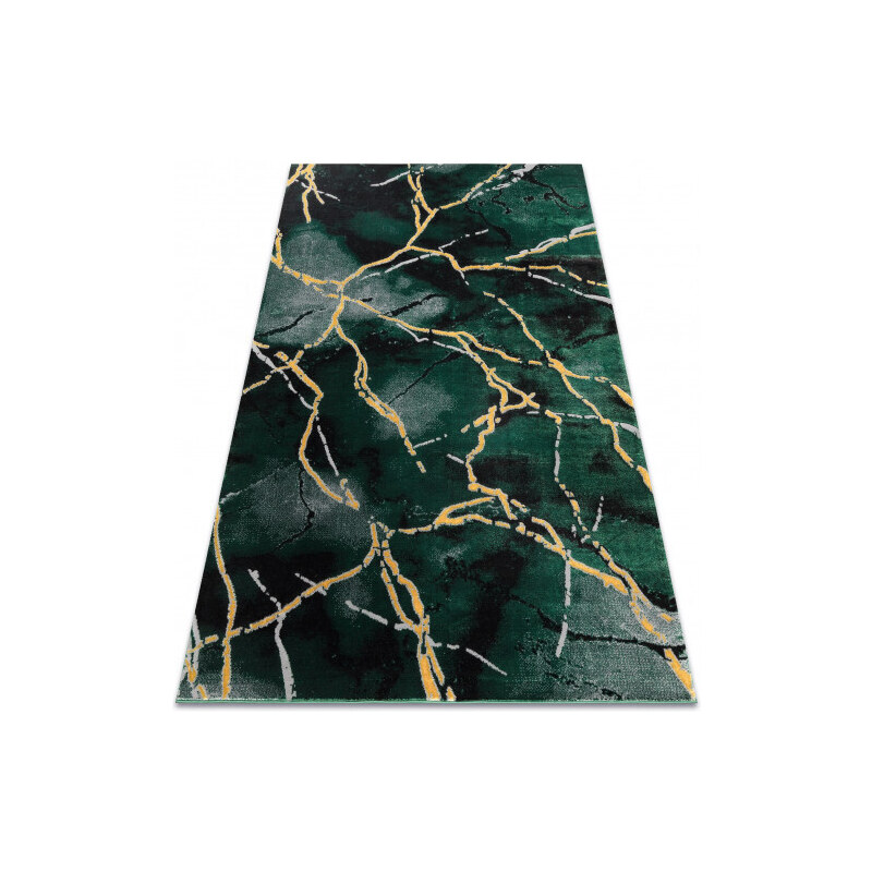 Dywany Łuszczów Kusový koberec Emerald 1018 green and gold - 80x150 cm