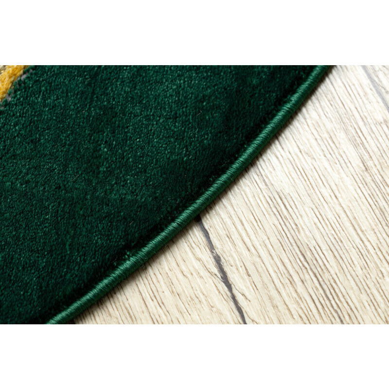 Dywany Łuszczów Kusový koberec Emerald 1013 green and gold kruh - 160x160 (průměr) kruh cm