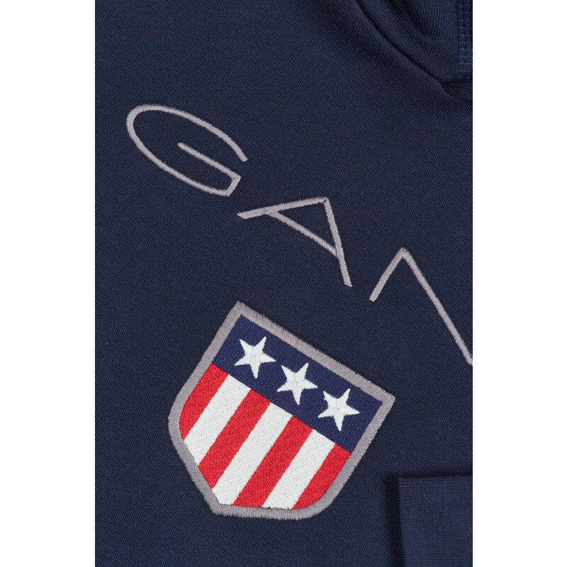 MIKINA GANT SHIELD HOODIE modrá 122/128