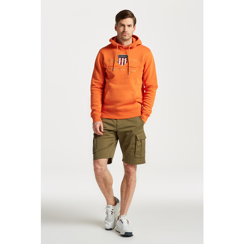 MIKINA GANT ARCHIVE SHIELD HOODIE oranžová M