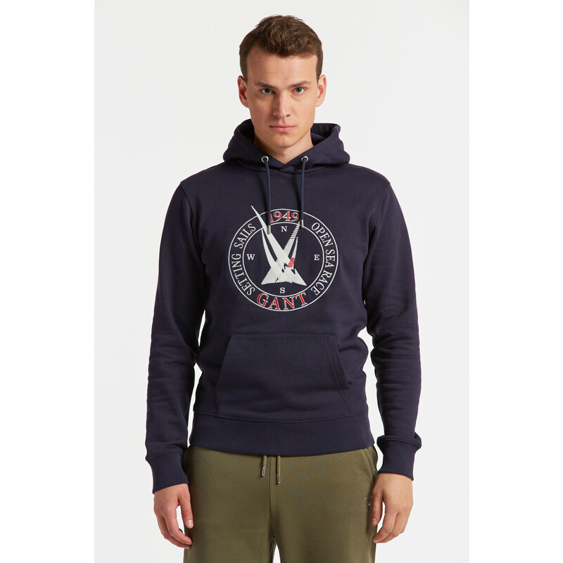 MIKINA GANT SAIL HOODIE modrá M