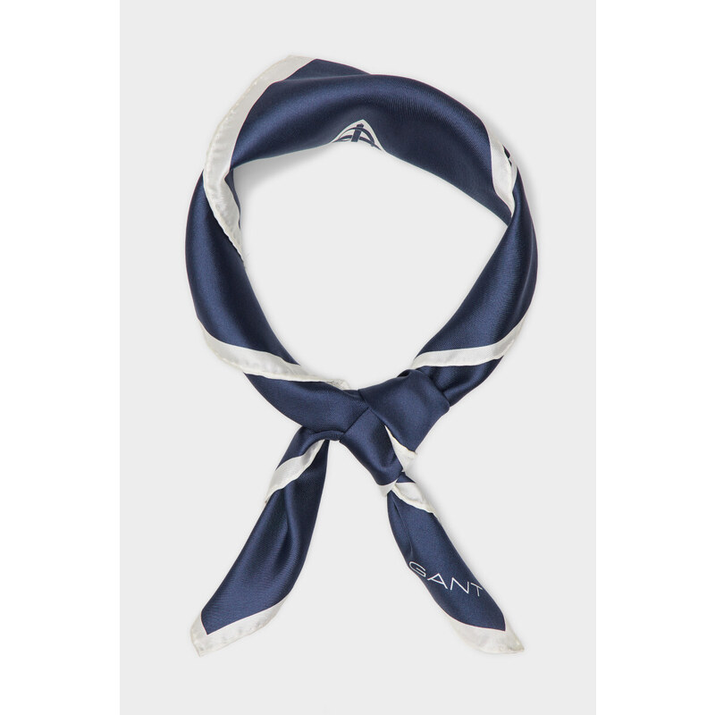 ŠÁTEK GANT SILK SCARF modrá None