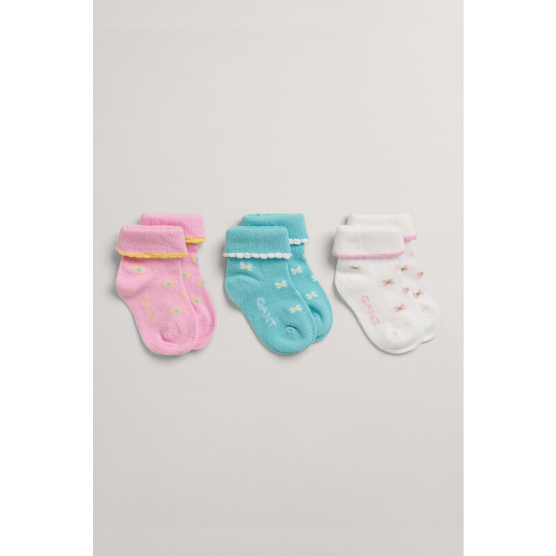 PONOŽKY 3-PACK GANT SOCKS 3-PACK modrá 10/12