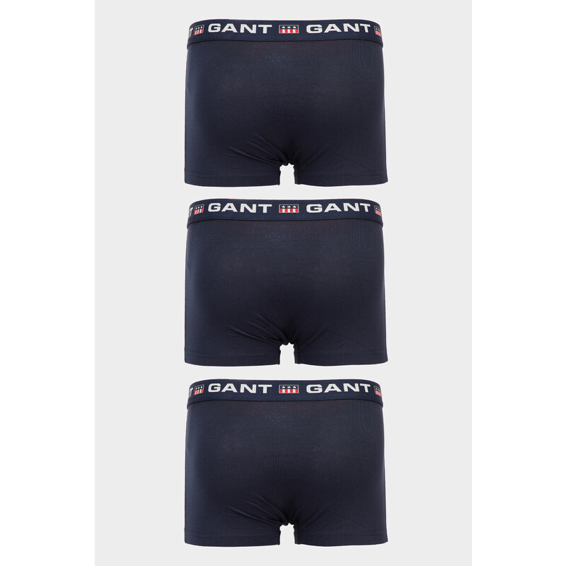 SPODNÍ PRÁDLO GANT RETRO SHIELD TRUNK 3-PACK modrá M