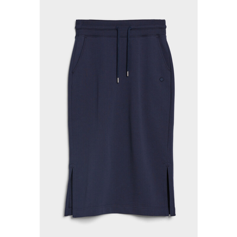 TEPLÁKOVÁ SUKNĚ GANT ICON G ESSENTIAL JERSEY SKIRT modrá XS