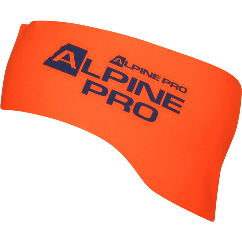 Alpine Pro Belake Unisex sportovní čelenka UOTY151 tmavě oranžová UNI