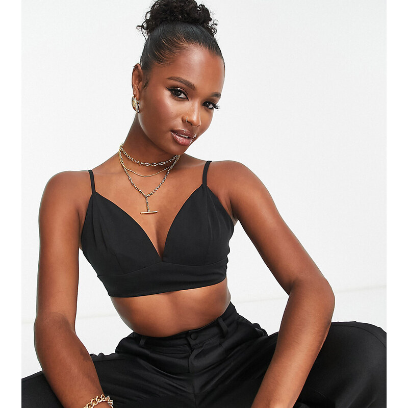 Unique21 Petite bralet co-ord in black 76940343