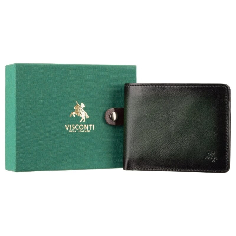 Značková tenká pánská zelená peněženka - Visconti (GPPN302)