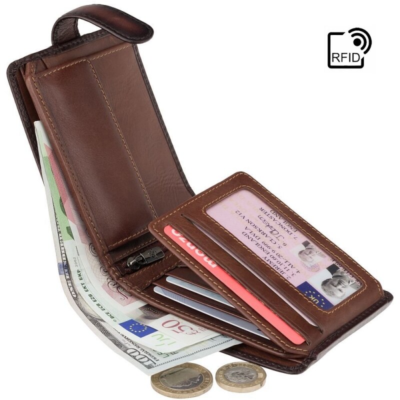 Značková pánská peněženka s přezkou - Visconti (GPPN310)