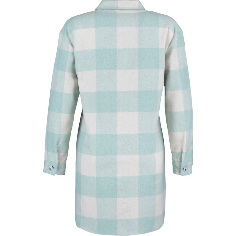 Trendyol Mint Checkered Weave Lumberjack Winter Shirt