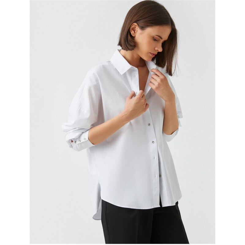 Koton Cotton Oversize Shirt