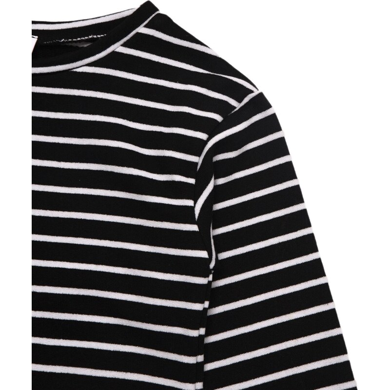 Trendyol Black Recycle Basic Unisex Knitted Sweatshirt