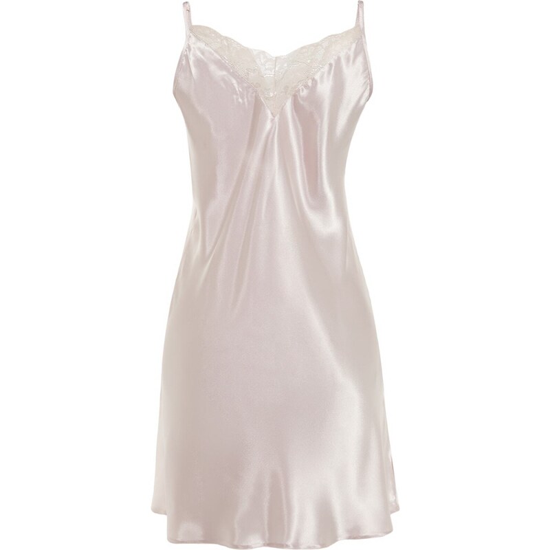 Trendyol Powder Silk Satin Nightgown with Lace and Back Detail