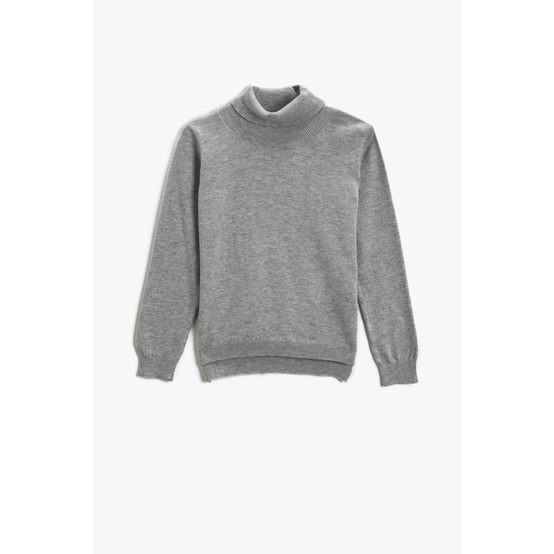 Koton Girls Gray Sweater