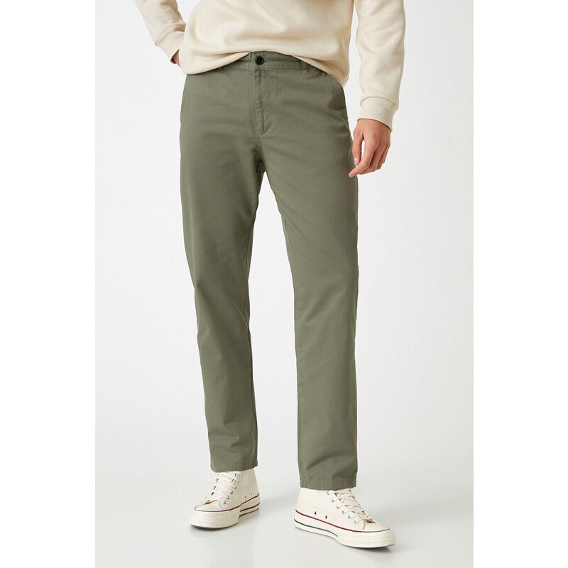 Koton Skinny Gabardine Chino Trousers Cotton