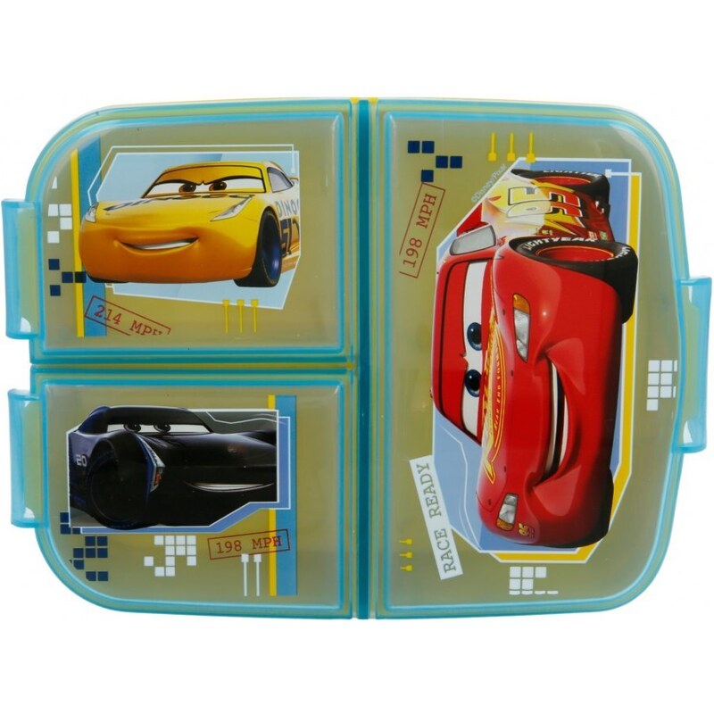 Stor Dětský multibox na svačinu Auta - Cars - motiv Blesk McQueen a kamarádi