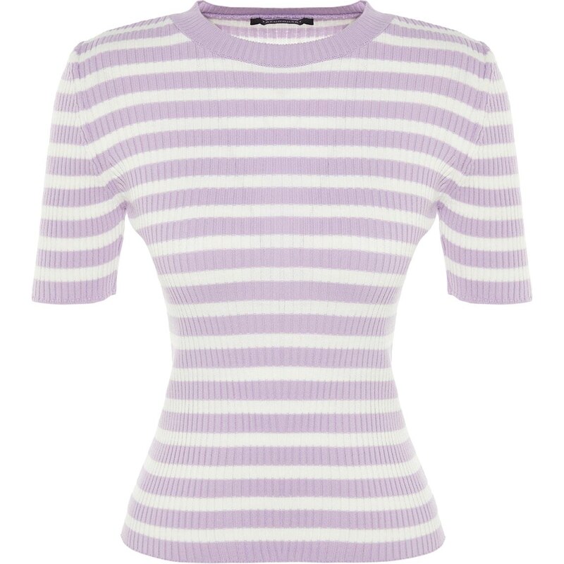 Trendyol Multicolored Basic Striped Knitwear Sweater