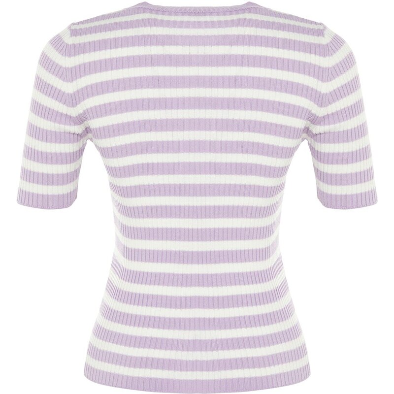 Trendyol Multicolored Basic Striped Knitwear Sweater