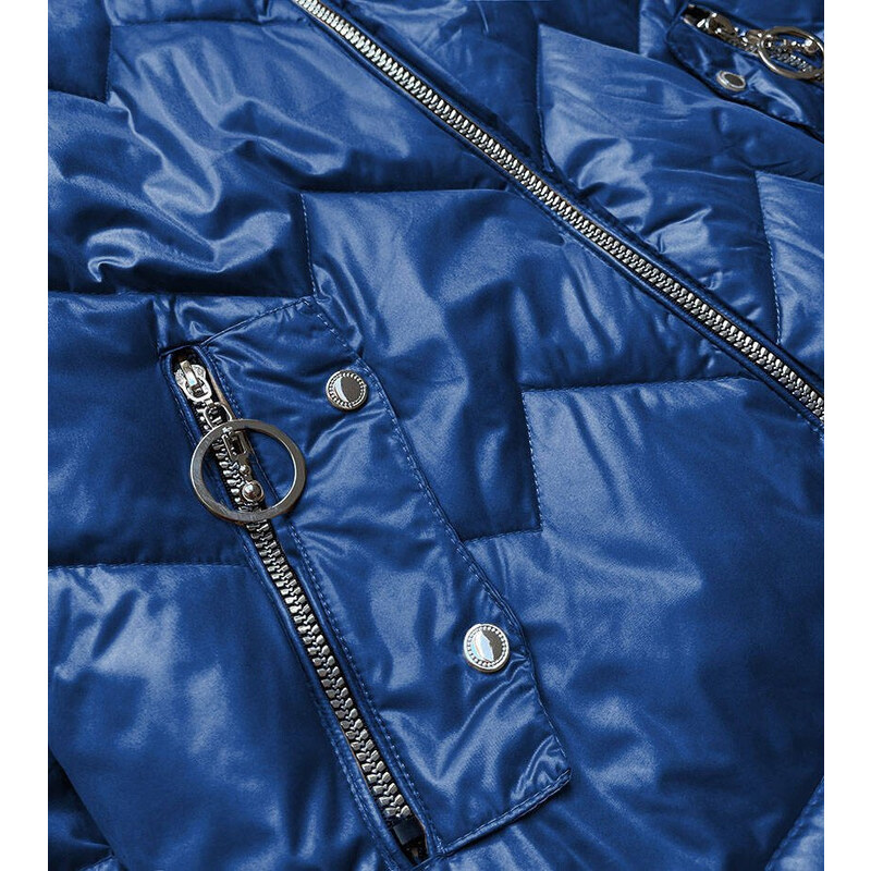 BH FOREVER Modro/černá dámská bunda s kapucí (BH2003BIG)