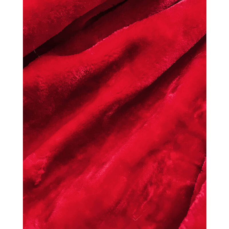 S'WEST Červená dámská zimní bunda s odepínací podšívkou (b2715-4)