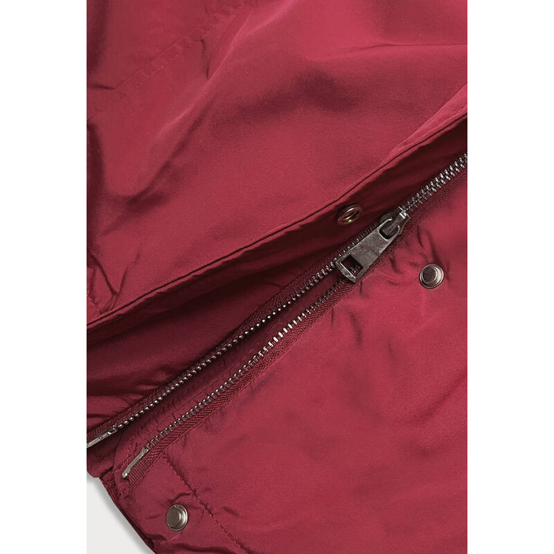 LHD Červená dámská zimní bunda (M21309)