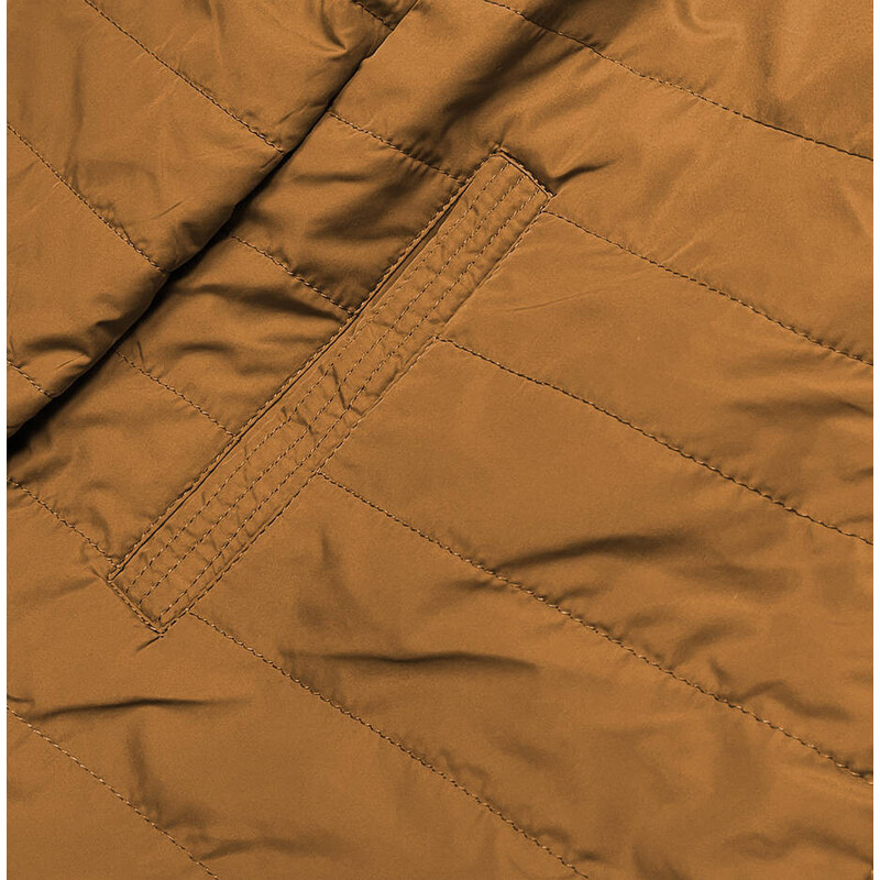 MHM Černo-karamelová oboustranná dámská bunda (W502-1)