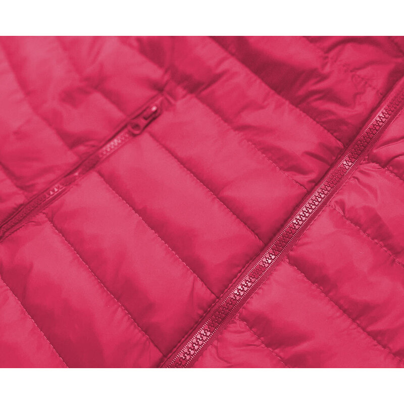 J.STYLE Lehká růžová dámská prošívaná bunda (20311-266)