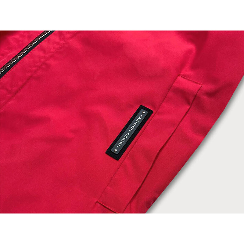 S'WEST Jednoduchá červená dámská bunda (B8017-4)