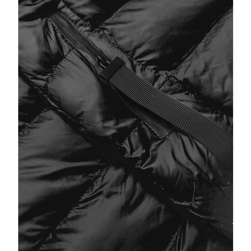 J.STYLE Černá dámská bunda s kapucí pro přechodné období (5M786-392)