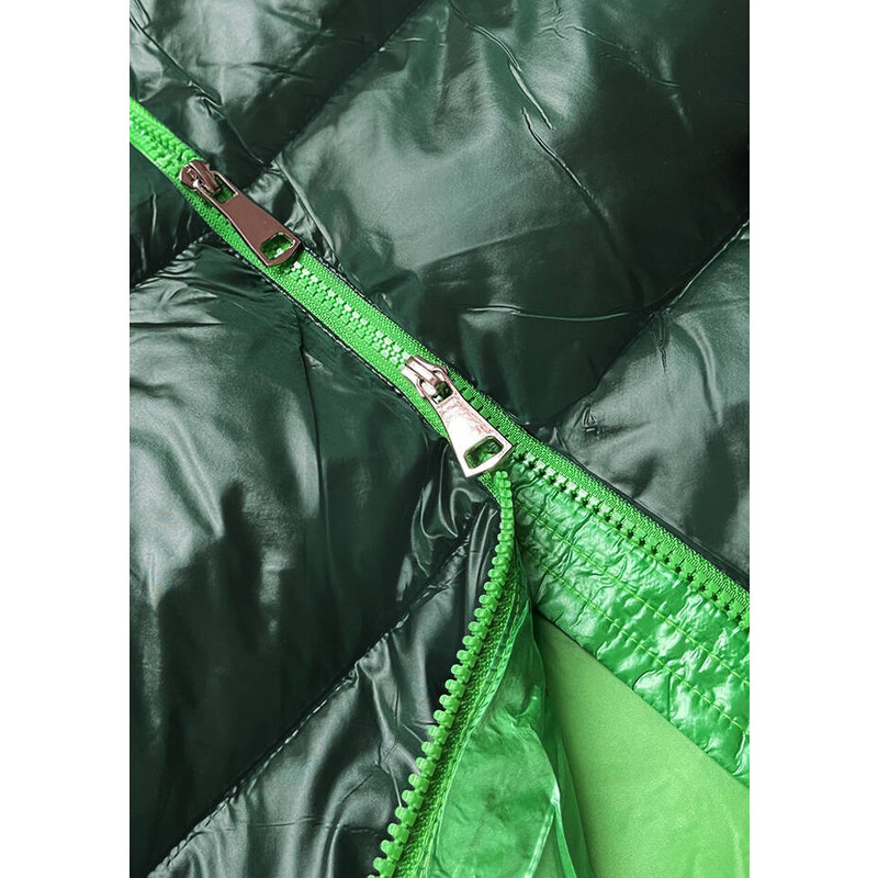 Ann Gissy Zelená dámská bunda s kontrastními vsadkami (AG1-J9063)