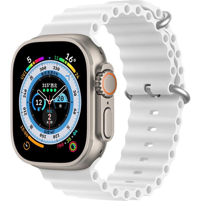 Řemínek na hodinky Dux Ducis pro Apple Watch 8 / 7 / 6 / 5 / 4 / 3 / 2 / SE (45 / 44 / 42 mm) Bílá