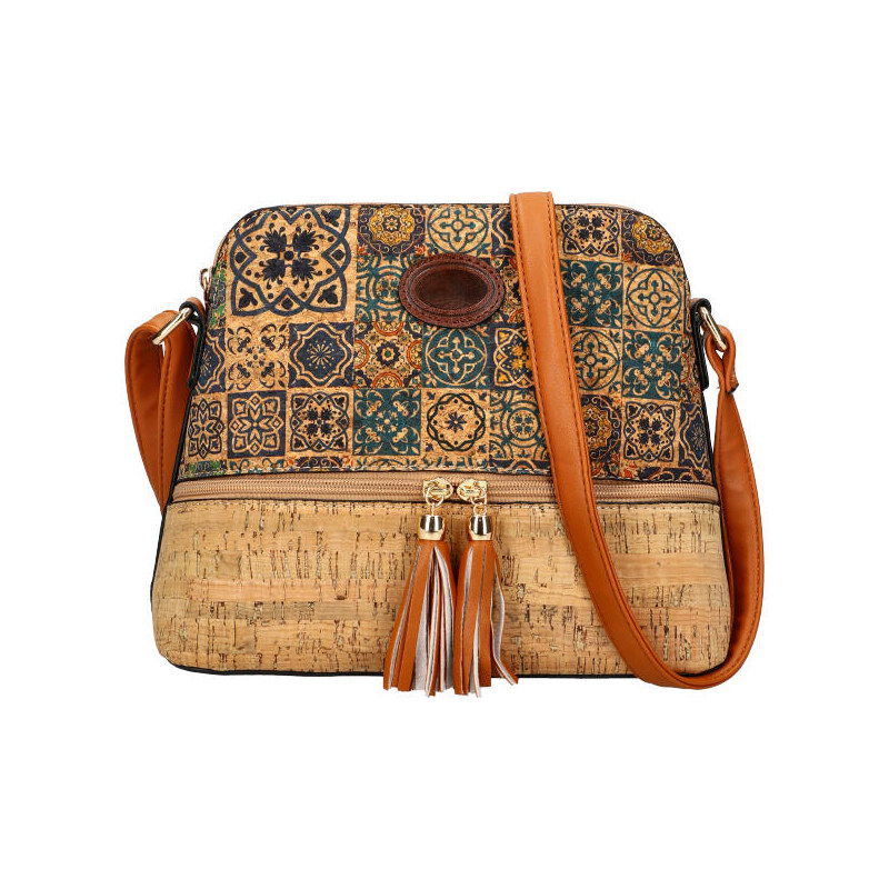 Beast Style Crossbody dámská kabelka v korkovém designu T8297