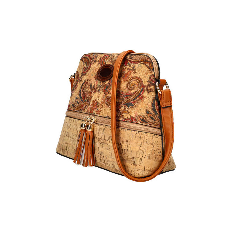 Beast Style Crossbody dámská kabelka v korkovém designu T8297 typ 10