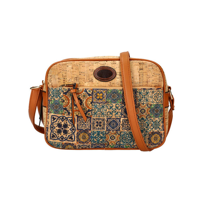 Beast Style Crossbody dámská kabelka v korkovém designu A2132