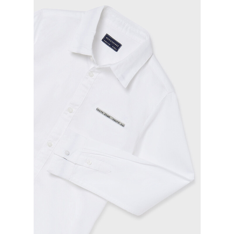 Mayoral Chlapecká společenská košile 6117- 40 bíla