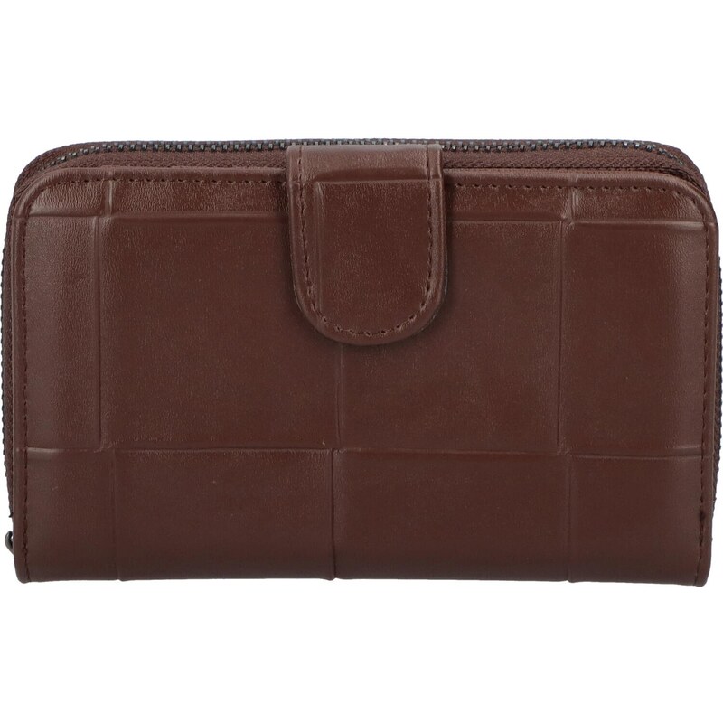 Romina & Co. Bags Praktická dámská koženková peněženka Francesca, tmavě hnědá