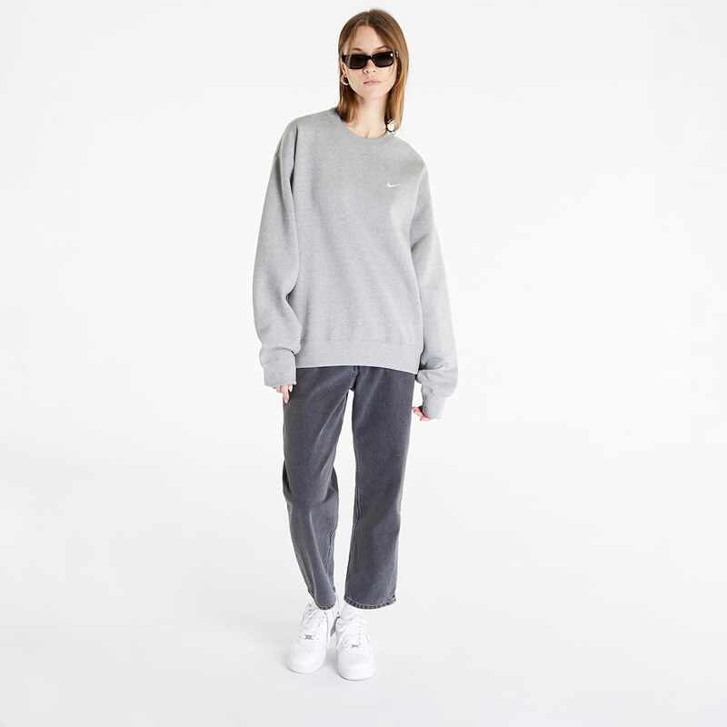 Nike Nrg SoloSwoosh Crew Fleece Dk Grey Heather/ White