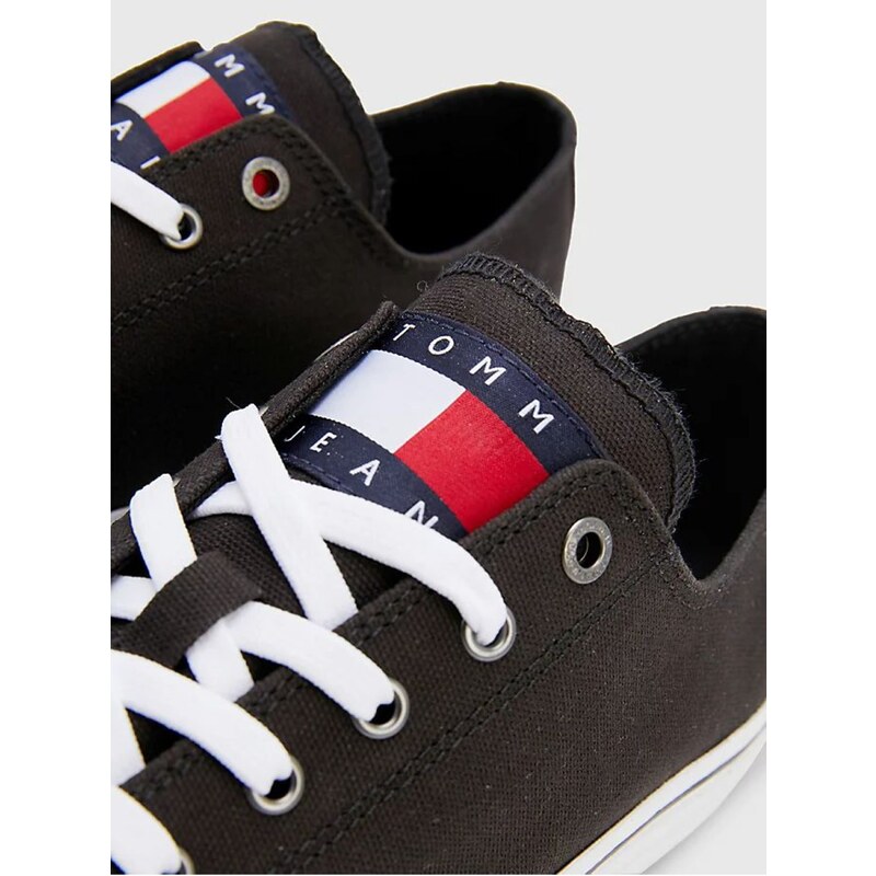 Tommy Hilfiger Černé pánské tenisky Tommy Jeans Skate - Pánské