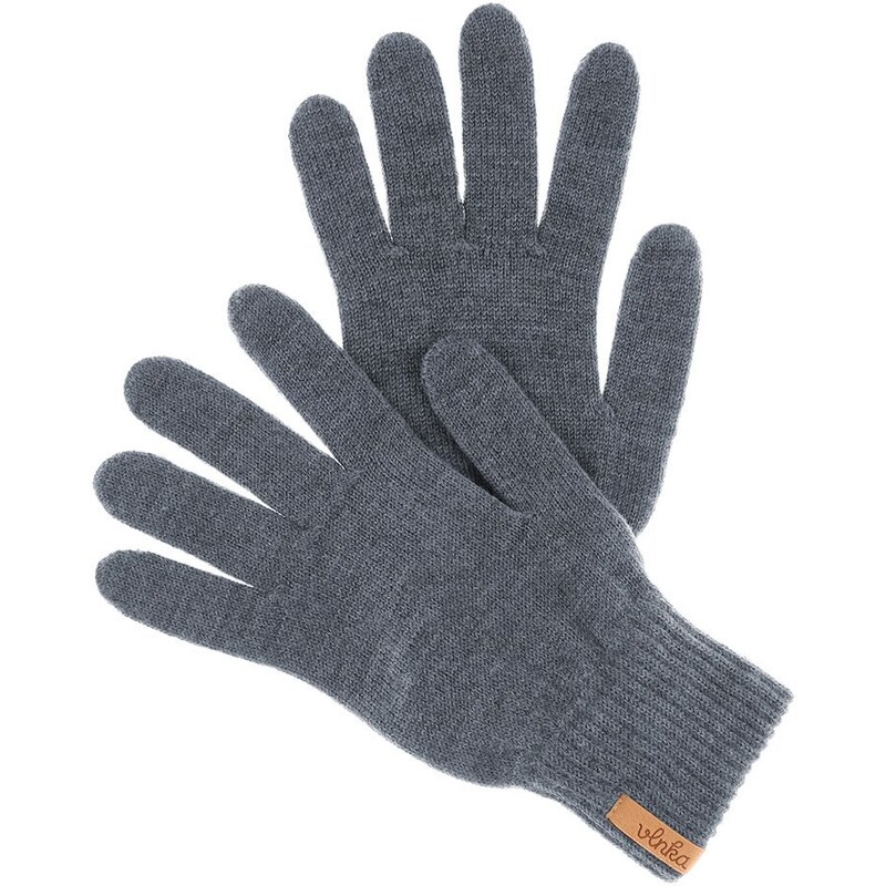 Vlnka Vlněné prstové rukavice Merino tmavě šedá 107972247