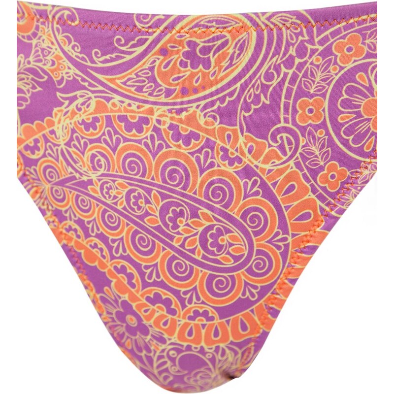 Trendyol Paisley Patterned Triangle Tie Triangle Bikini Set