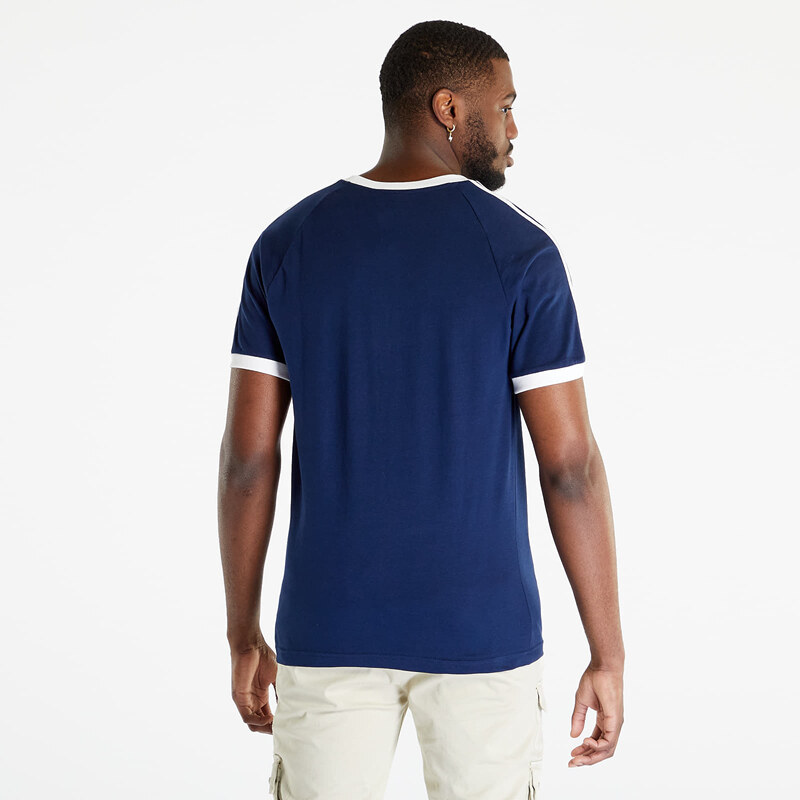 adidas Originals Pánské tričko adidas 3-Stripes Short Sleeve Tee Night Indigo