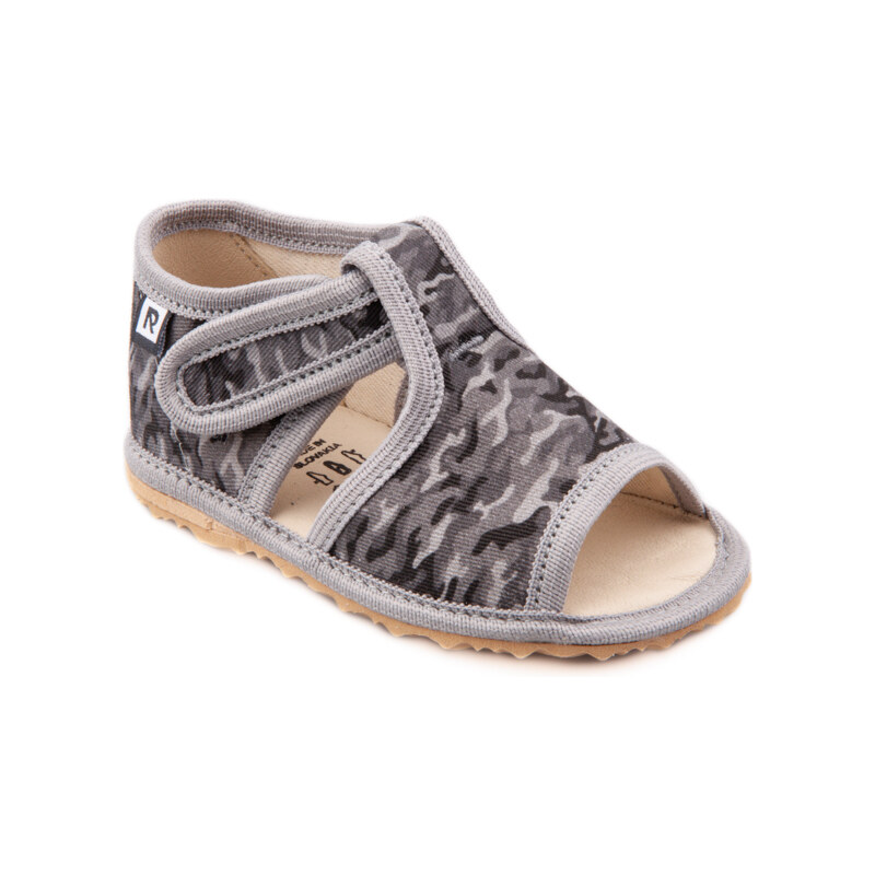 RAK dětské sandálky Bačkůrky maskáč šedý (šedá)