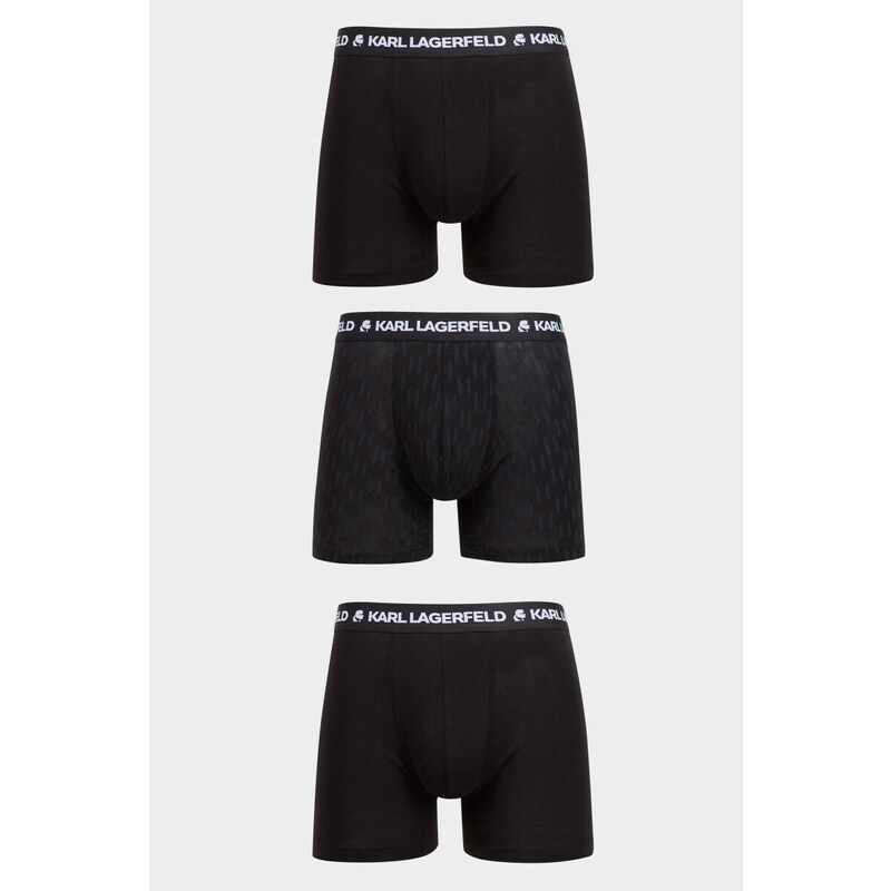 SPODNÍ PRÁDLO KARL LAGERFELD LOGO MONOGRAM BOXER SET 3-PACK